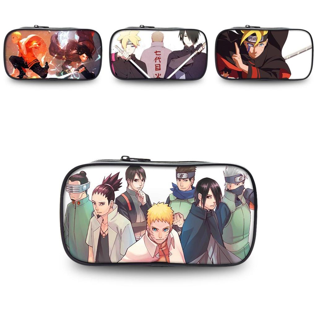 Boruto Naruto Anime Pen Bag With Waterproof Nylon Material Ideal For School And Travel