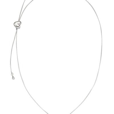 Eenie Beenie Twin Heart Slide Long Necklace