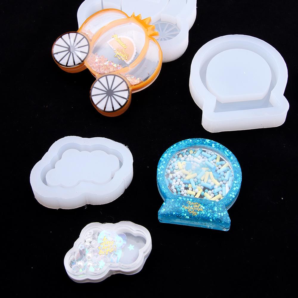 Epoxy Resin Pumpkin Carriage Sakura Peach Silicone Mold