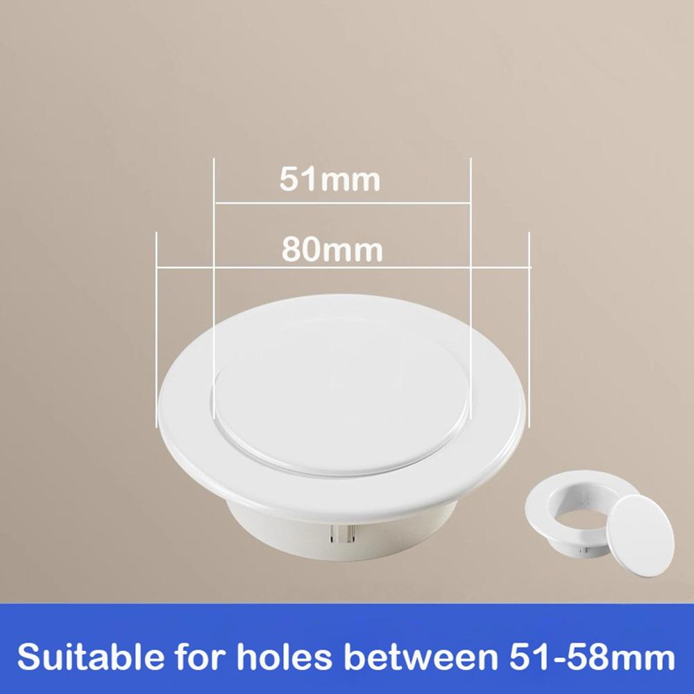 New Plastic Air Conditioning Pipes Cover Split Type White Wall Decorative Cover Hole Cover Plug Cable Entry