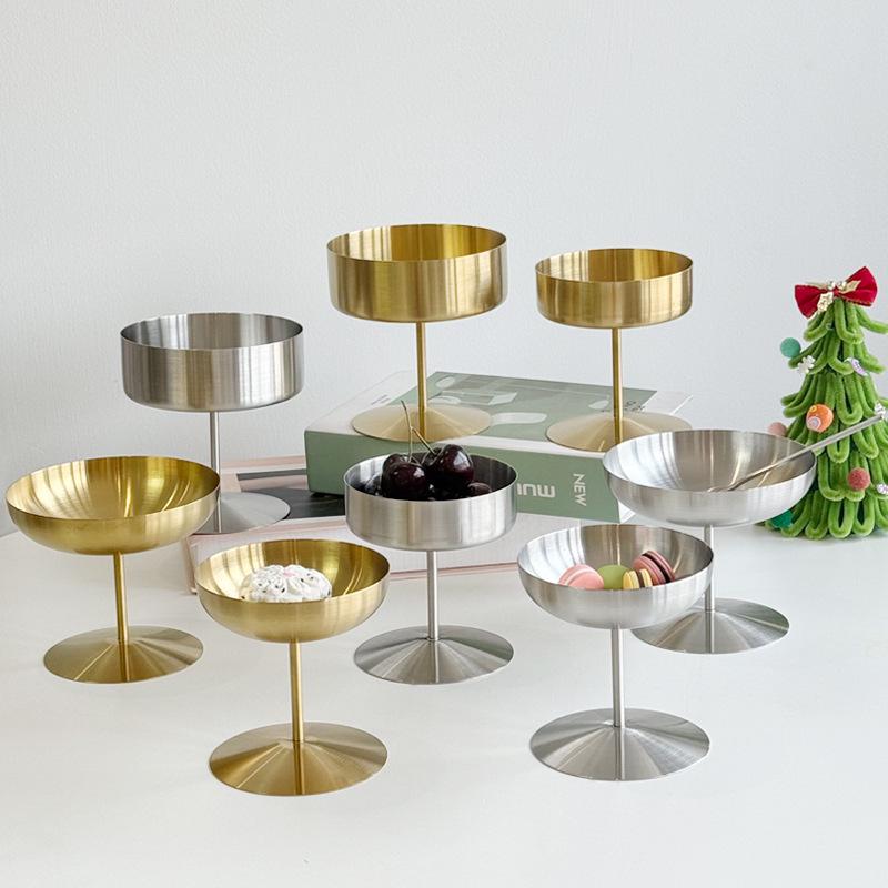 304 Stainless Steel Dessert Bowl: Perfect for Salads, Ice Cream, Popsicles, Fruit, and Pudding.
