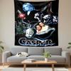 Casper Cartoon Poster Tapestry Wall Hanging, Friendly Ghost Kids Art, Funny Wall Decor for Bedroom Living Room Kids Room