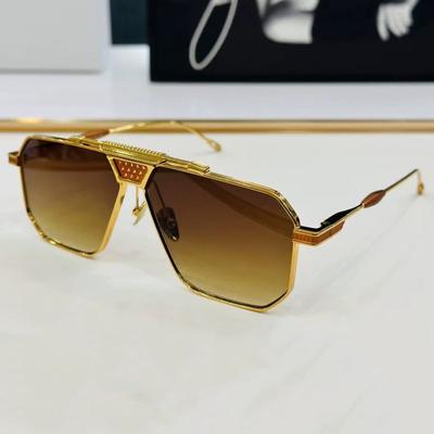 Gafas de Sol Cuadradas de Metal Marca Clásica Diseñador para Mujeres Hombres Vintage Punk Montura Grande Lujo Gafas Protección UV400