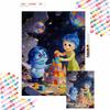 5D Diamond Painting Kit Inside Out Joy and Sadness Castle Home Decor, Perfect Holiday Gift