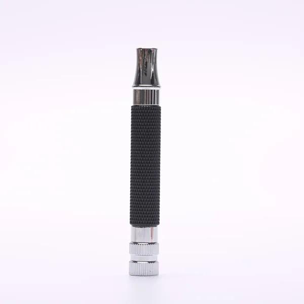 Yaqi Mens Chrome Color And Black Safety Razor Handle Portable Travel Replace Accessory For Shaving Brush 2025