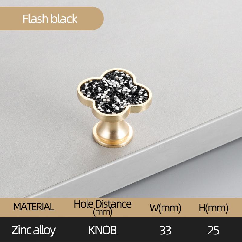 Oukali Four Leaf Zinc Alloy Furniture Mix Color Cabinet Handles Knobs