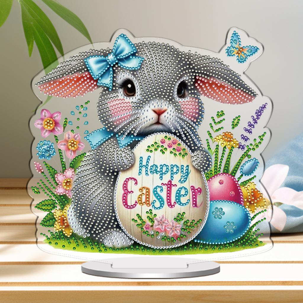 2D Flache DIY Desktop Diamantmalerei Kits Spezielle Form Doppelseitiger Druck Einseitig Bohren für Wohnzimmer Heimbüro Dekoration