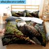 American Freedom Spirit 3pcs Bedding,Including 1pc Duvet Cover And 2pcs Pillowcases Perfect for Christmas,Ideal for Bedroom, Dormitory