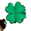 Shamrock Hair Clip For StPatricks Day Slip Resistant Acrylic Hair Claw Clip For Women Girl And Kids Festival Event
