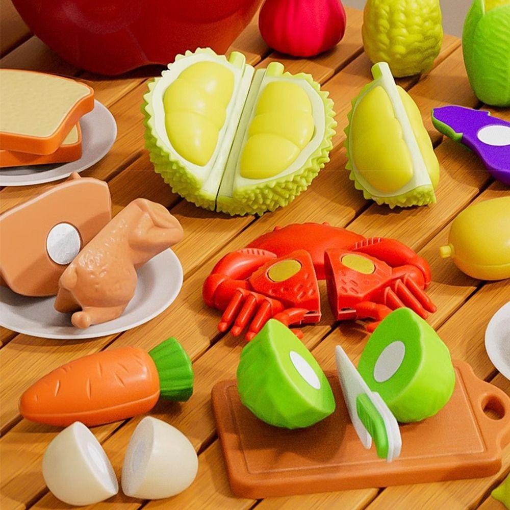 25/32PCS Early Educational Play Food Cutting Toys 25/32PCS Mock Fruit Cutting Toy  Kitchen Role Play