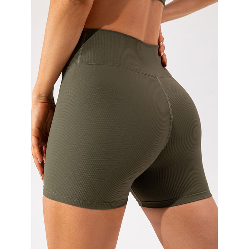 Cross Fitness Shorts Women's Outwear Seamless Tights V-Shaped Yoga Pants Summer Thin Quick-Drying Exercise Shorts