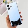 Cute Flower Cat Painted Case For Xiaomi Redmi 12 5G 2023 Soft Silicone TPU Back Cover For Redmi12 5G Global Phone Bumper