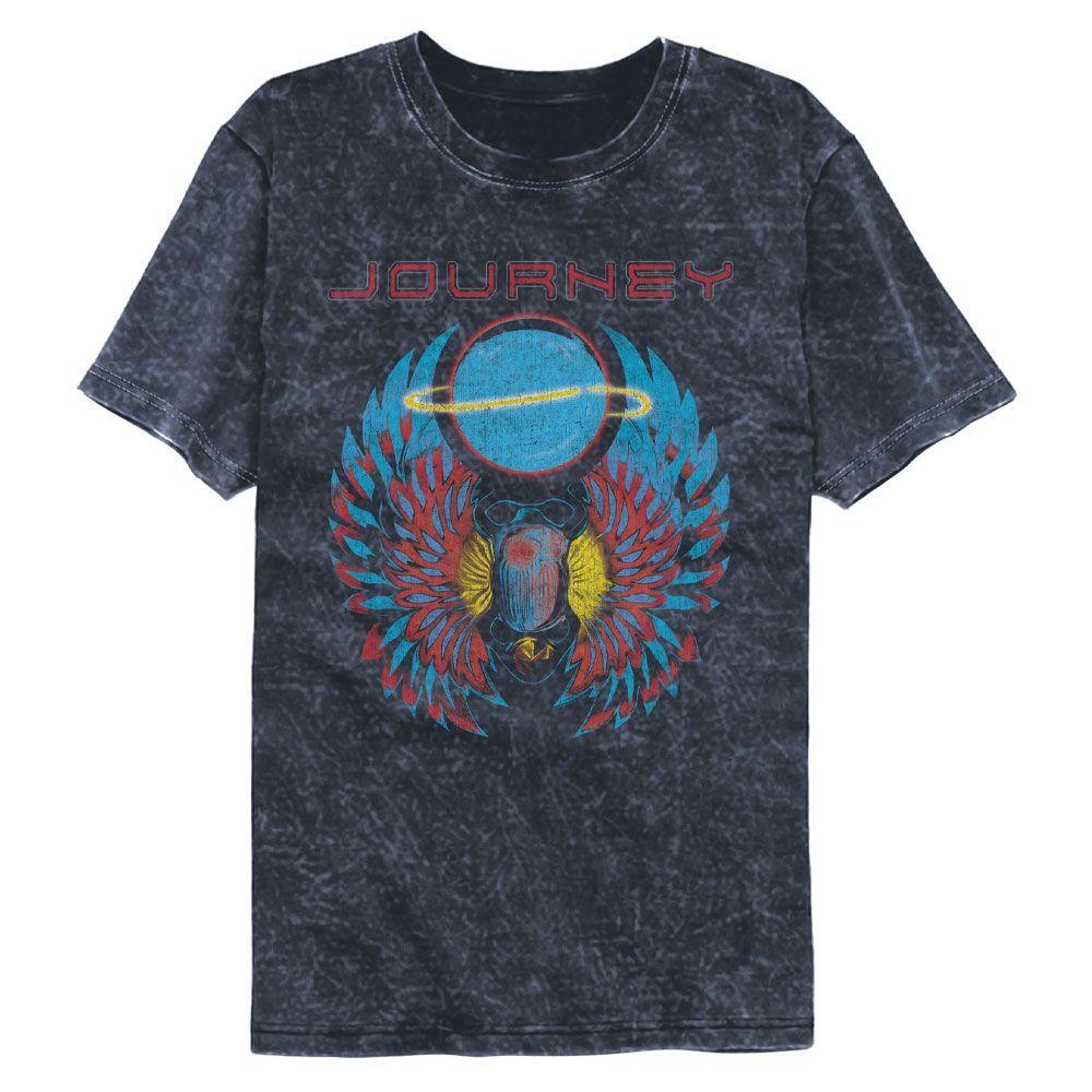 Journey Scarab With Orb Colortone Mineral Wash Music Shirt