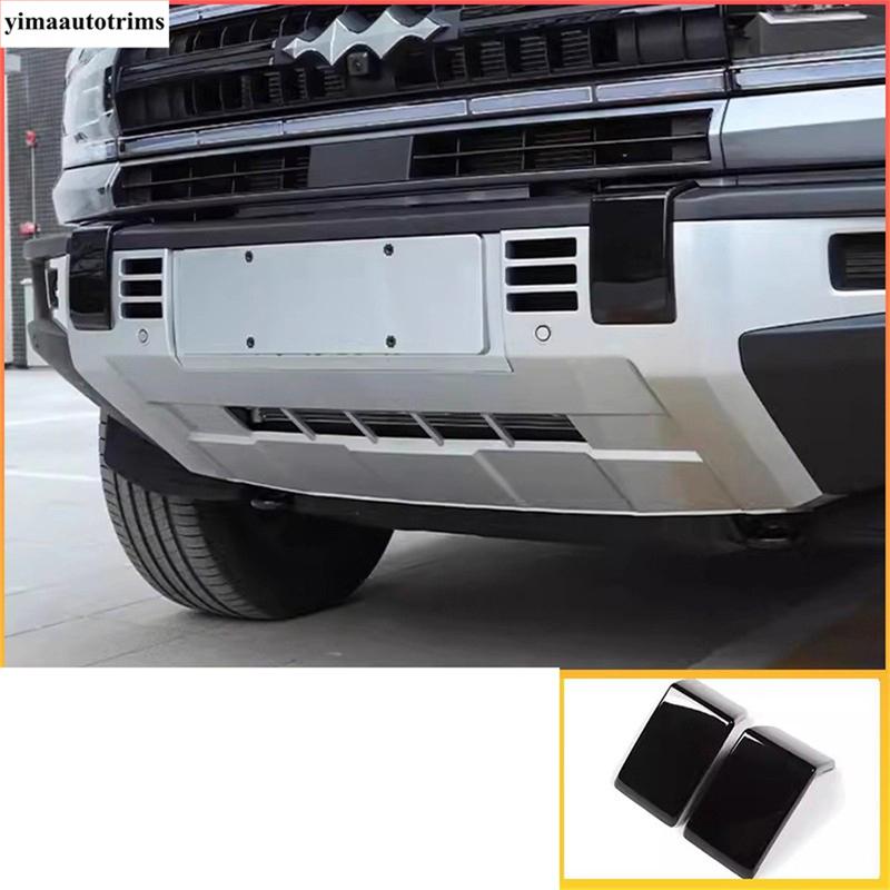 Front Bumper Anti Hit Protection Corner Sequ Stickers Decoration Cover Trim Accessories For BYD Equation Leopard 5 2024 2025