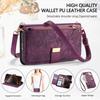 Floral Leather Wallet Case for Samsung Galaxy A05-A71 / S24-S25 series...with Detachable Shoulder Strap