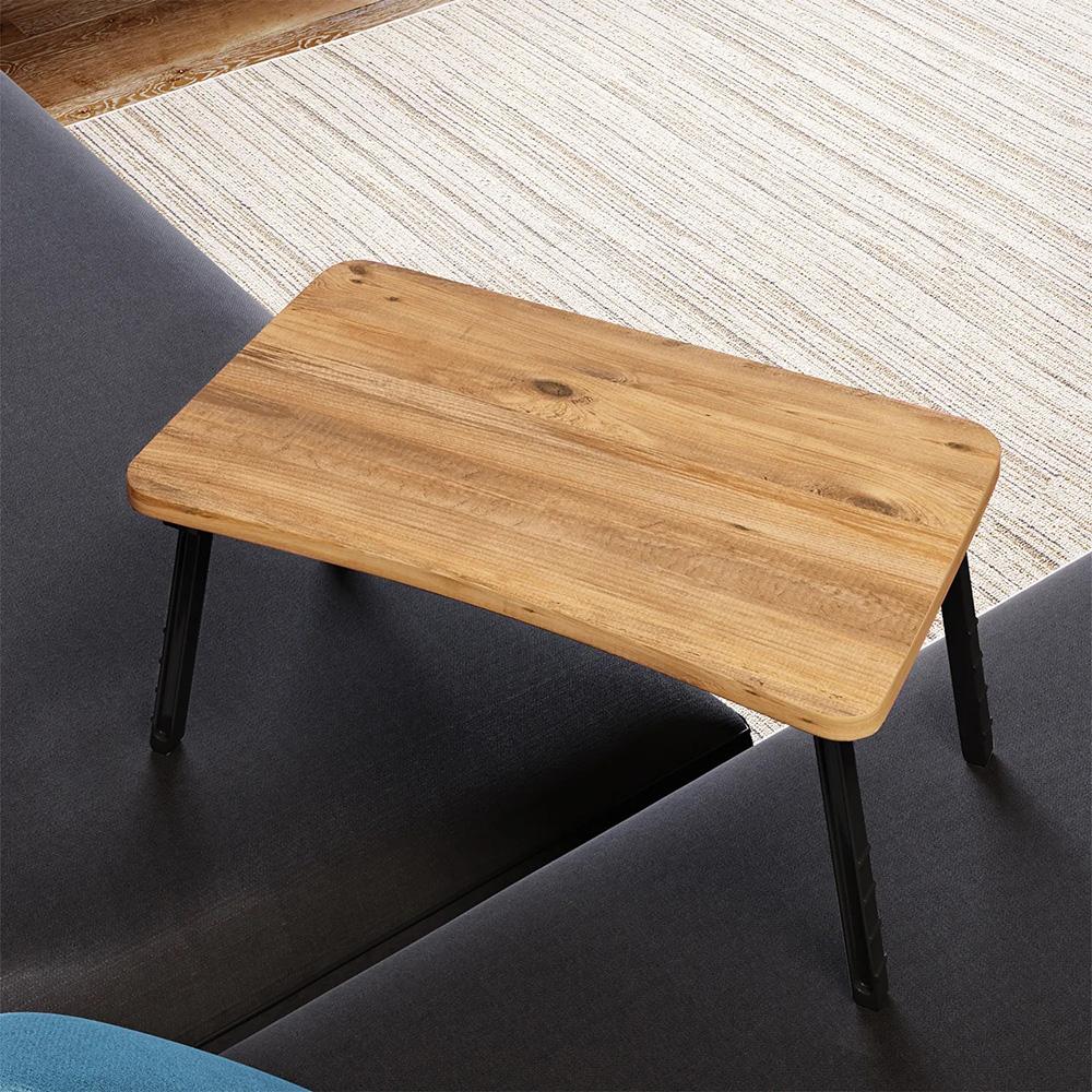 Foldable Laptop Sofa and Bed Table 59x35x24 Cm – Portable Lap Desk & Monitor Riser, Wooden Top, No Assembly