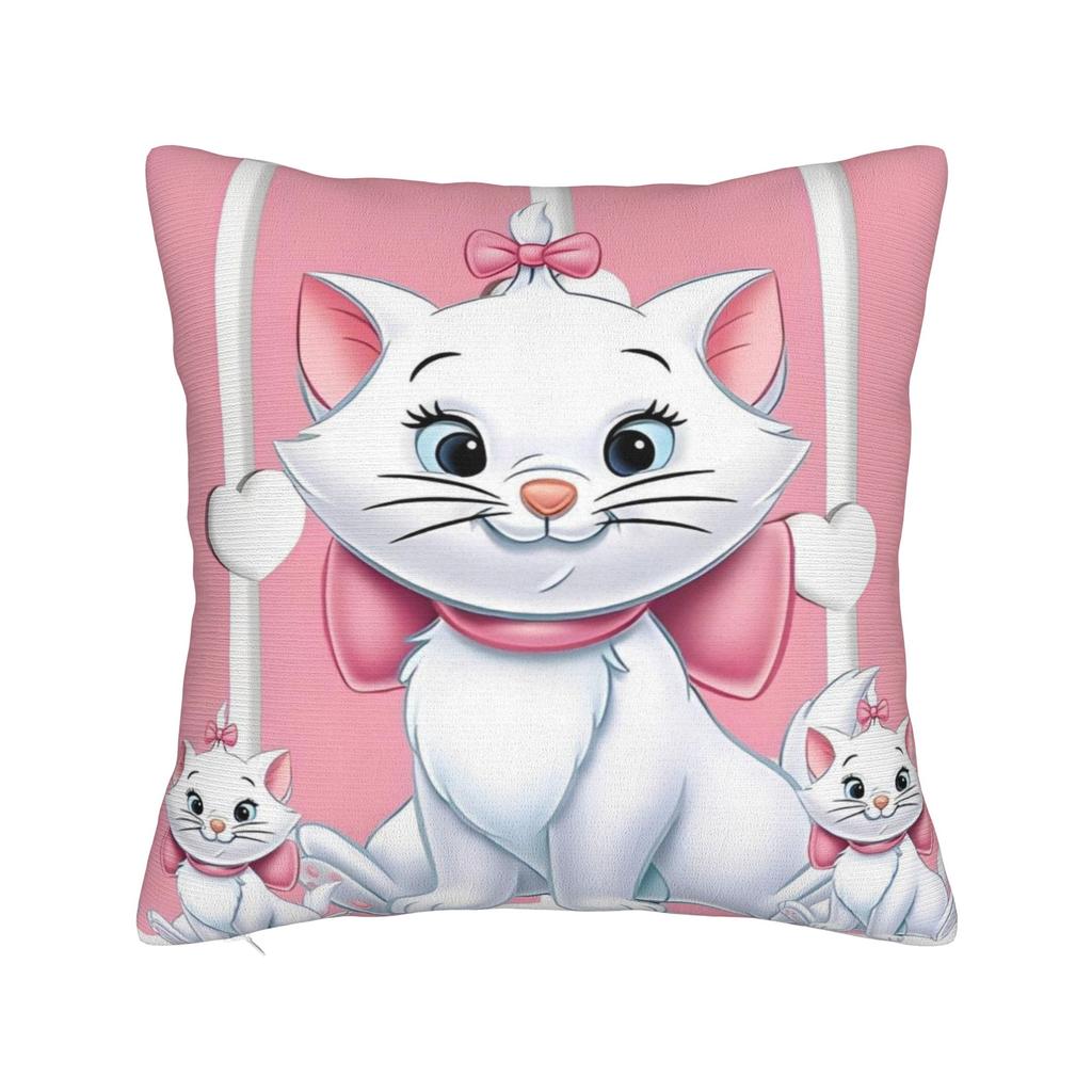 Marie Katze Cartoon Kissenbezug Polyester Kissenbezug Dekorativ Kissenhülle Zuhause Dropshipping 45*45cm