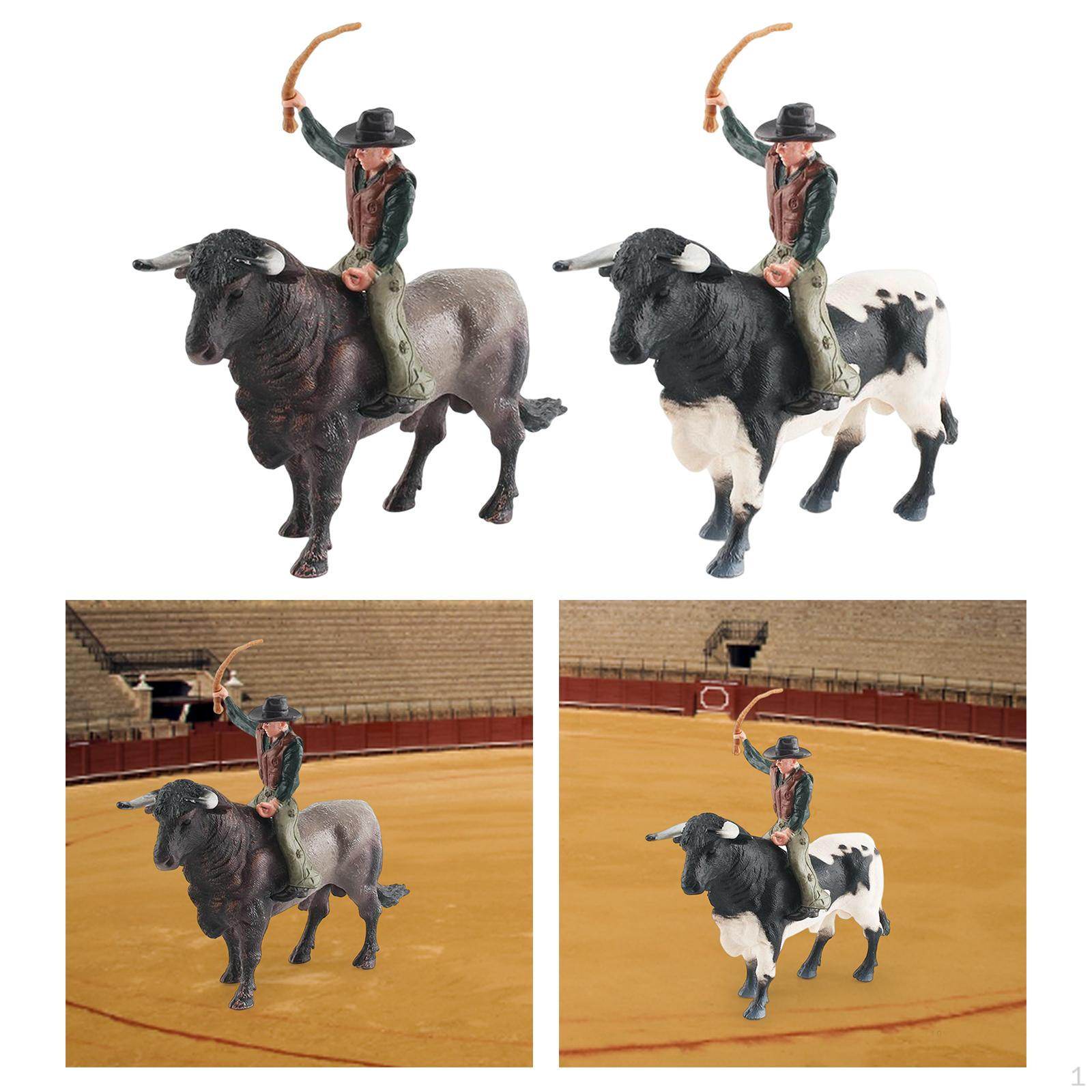 

2 Фигурки с Моделью Быка Декор для Вечеринки для Детей