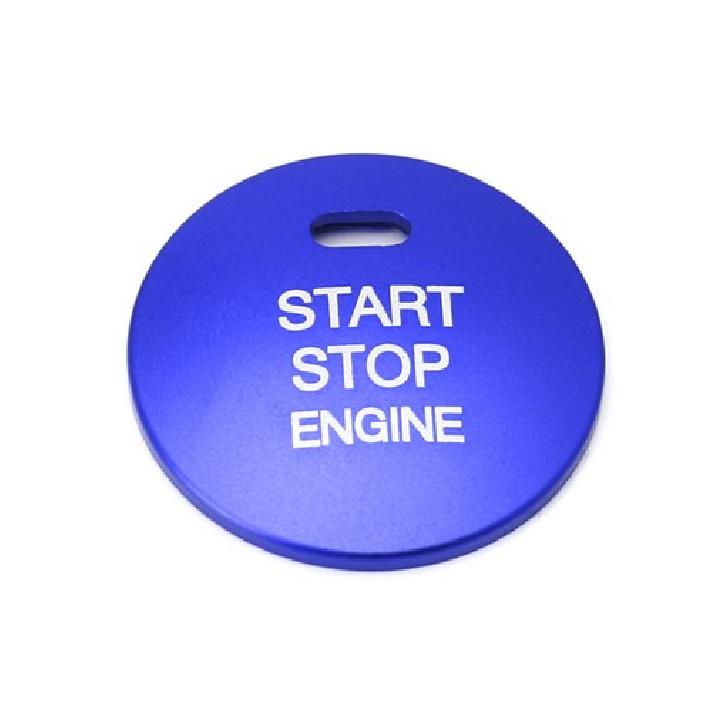 Blue Keyless Engine Push Start Button Trim For Hyundai Sonata Elantra Kia Optima