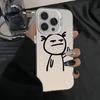 Silver Personalized Middle Finger for Apple 11-16e, Creative Case for 14/13/12, Fits XR Small.
