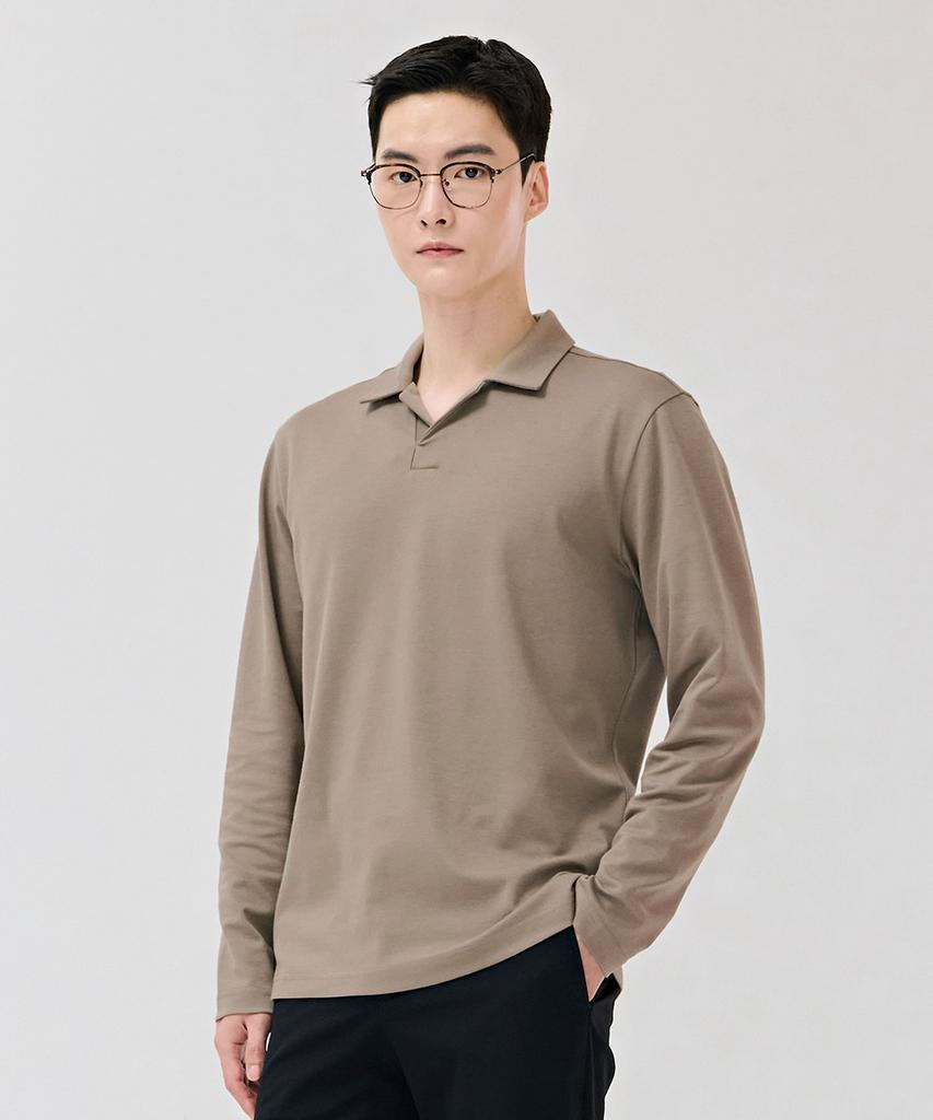 CHASECULT Men'S Open-Neck Collared T-Shirt-Dezk5106B0X