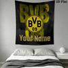 Arazzo da Parete BVB con Nome Personalizzato Appeso Estetico alla Parete Coperta in Tessuto Stampato Arazzi Decorativi per Camera da Letto Soggiorno Decorazioni per la Casa
