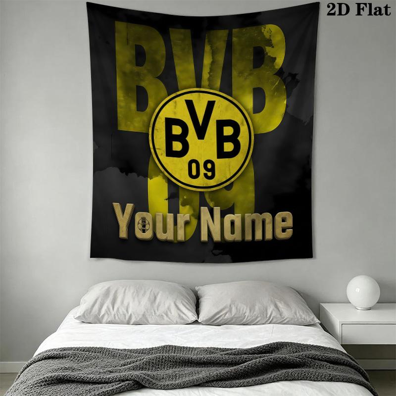 Arazzo da Parete BVB con Nome Personalizzato Appeso Estetico alla Parete Coperta in Tessuto Stampato Arazzi Decorativi per Camera da Letto Soggiorno Decorazioni per la Casa