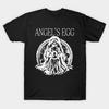 Men Black Print T-shirt Angels Egg - Tenshi No Tamago Statue No-Cut Transfer Paper Print Cotton Tshirt