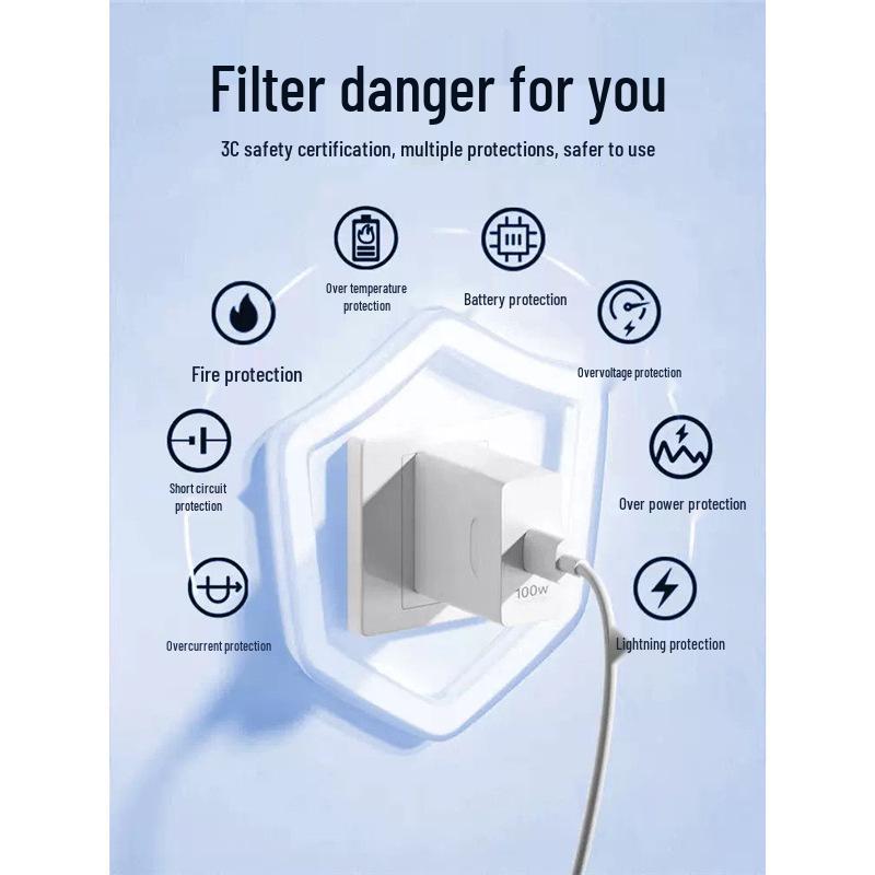 100W Super Fast Charging Data Cable for Huawei Honor - Original Sealed Set