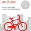 Master Lock Bike Lock Cable, 2 Keys, 180 cm x 8 mm
