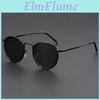 Frame Round Sunglasses Retro Metal Eyewear For Men And Women Titanium Frame Driving Fishing Brand Designer Sun Glasses