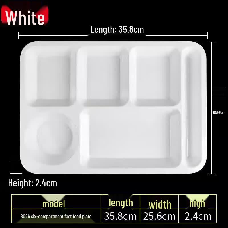 Divided Melamine Canteen Plate