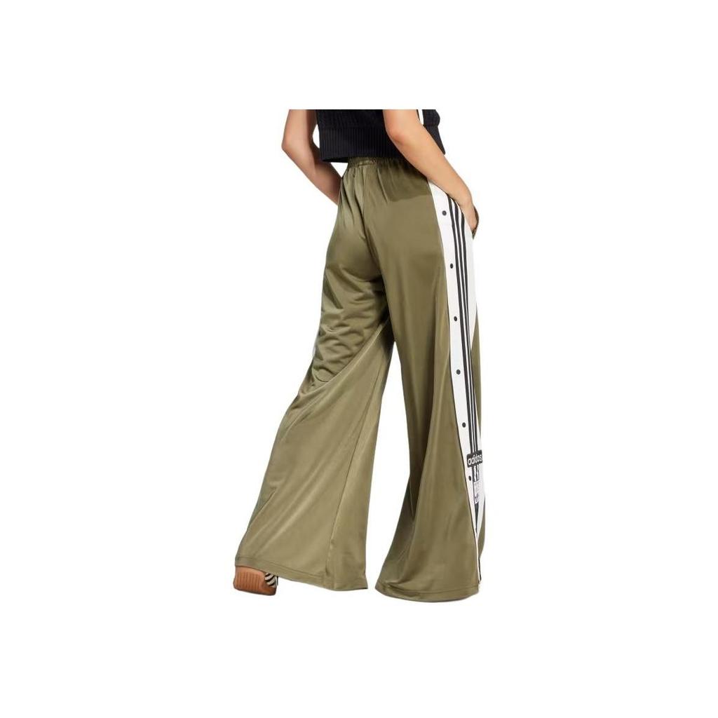 Adidas Originals Adicolor Ss24 Adilenium Oversized Adibreak Pants, Women's Loose Retro Side Snap Button Spliced Knit Sports Bottoms JM9272