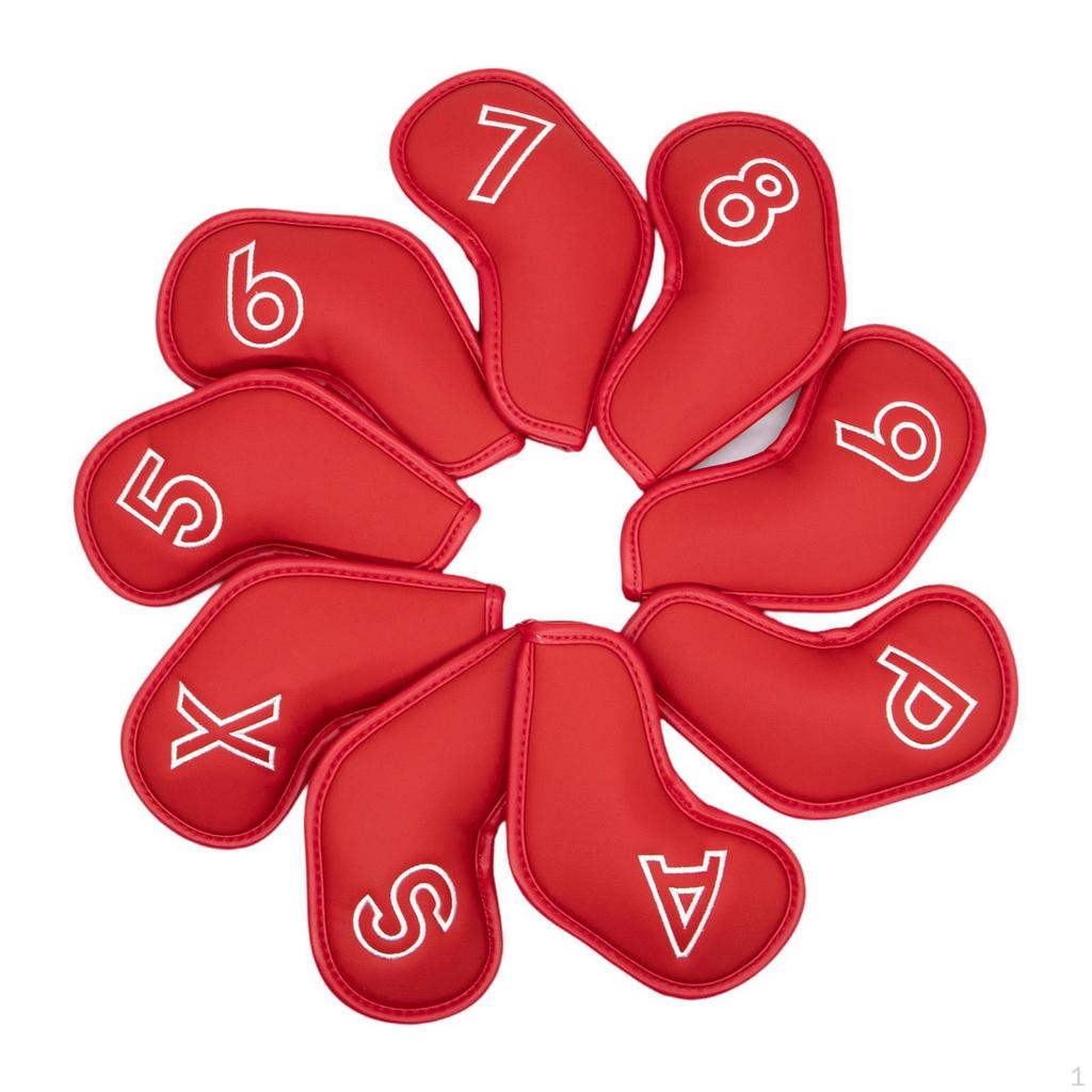 9 Pieces Golf Club Head Covers Accessories Premium Creative Golfer Equipment Fashion