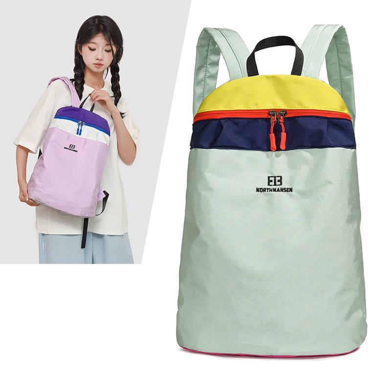 Plecak z tkaniny Oxford w bloki kolorów: Codzienny plecak podróżny i szkolny na zewnątrz