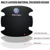 For Volkswagen 4PCS Car Door Handle Protection 3D Sticker Emblem Car Accessories For Volkswagen Golf-6 7 4 5 POLO Passat B5 B6 B