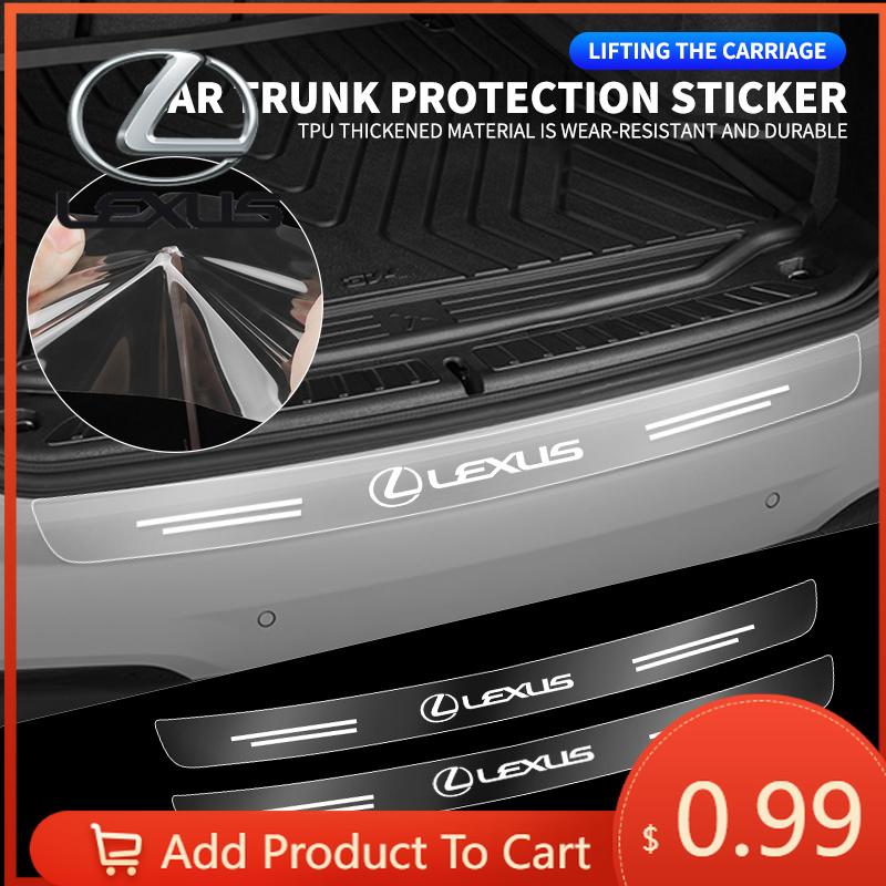 Crwxnp1 Interior Stickers Transparent Car Rear Trunk Bumper Guard Stickers For Lexus F-SPORT ES RX NX LS UX LM LX GX LC RZ IS CT GS RC H