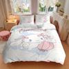 3pcs Lantern Cinnamoroll Ideas Bedding Set - 1 Soft Quilt Cover + 2 Pillowcases, Machine Washable - Suitable for All Seasons, Perfect Gift F