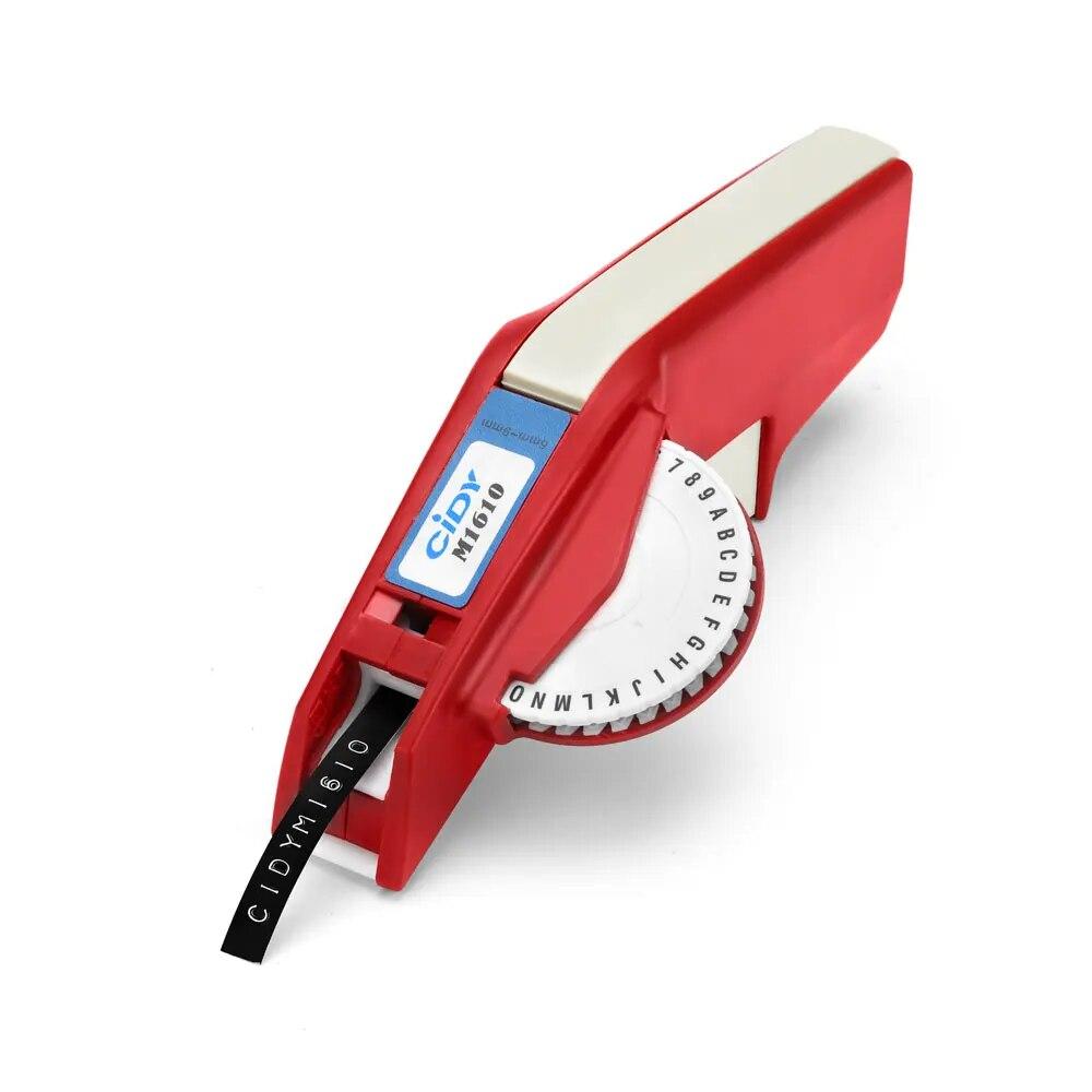 CIDY 1610 Máquina de etiquetas em relevo com 2 refil de fita em relevo 3D de 9 mm para substituição de Dymo Organizer Xpress 1610 12965 MOTEX para máquina de escrever