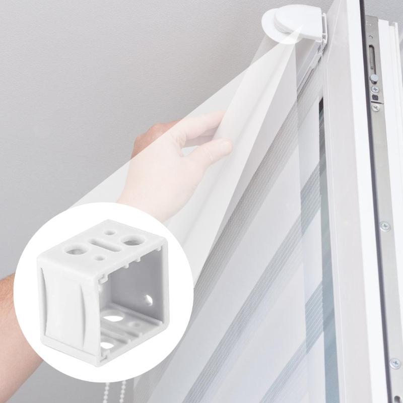  Pack of 6/24 Curtain Blind Mounting Brackets Plastic Headrail Fixings Holder