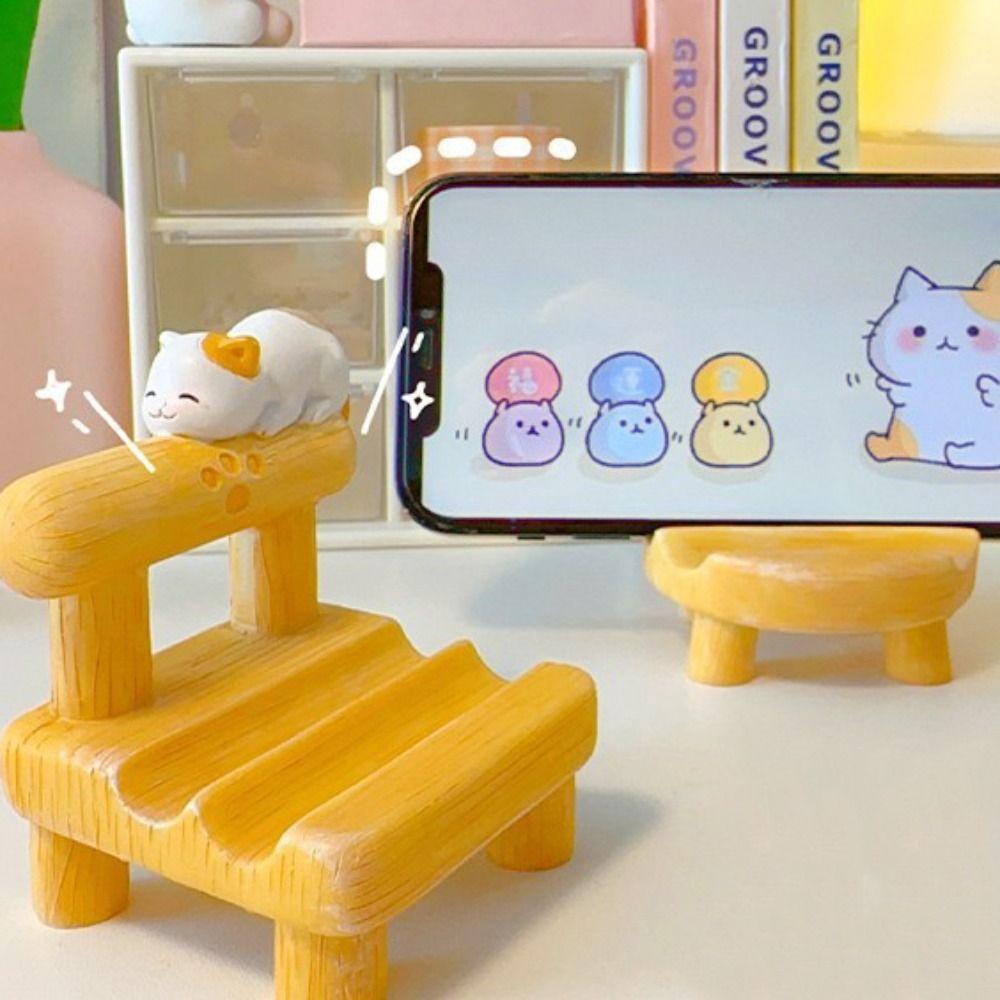Personalized Mobile Phone Stand Cat Mobile Phone Holder Chair Phone Holder  For Phones/Tablet