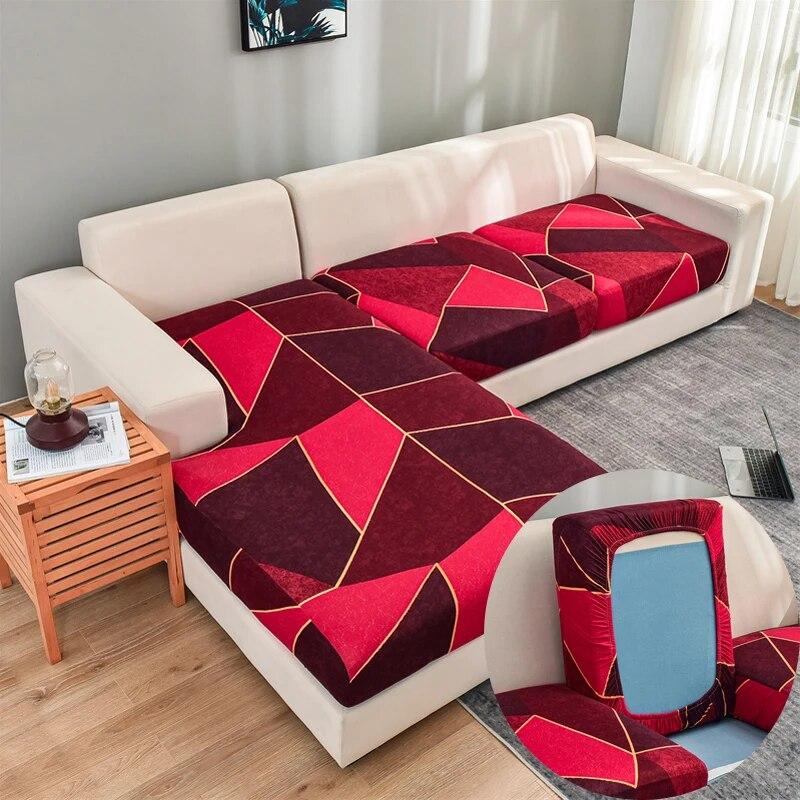 1 Stück Stretch Couchkissenbezüge Sofasitzkissenbezüge Rutschfester Möbelschutz Ersatz für Einzelkissen