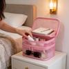 Travel Makeup Storage Bag With Mesh Nylon Large Capacity Perfect For Bathroom And Bedroom