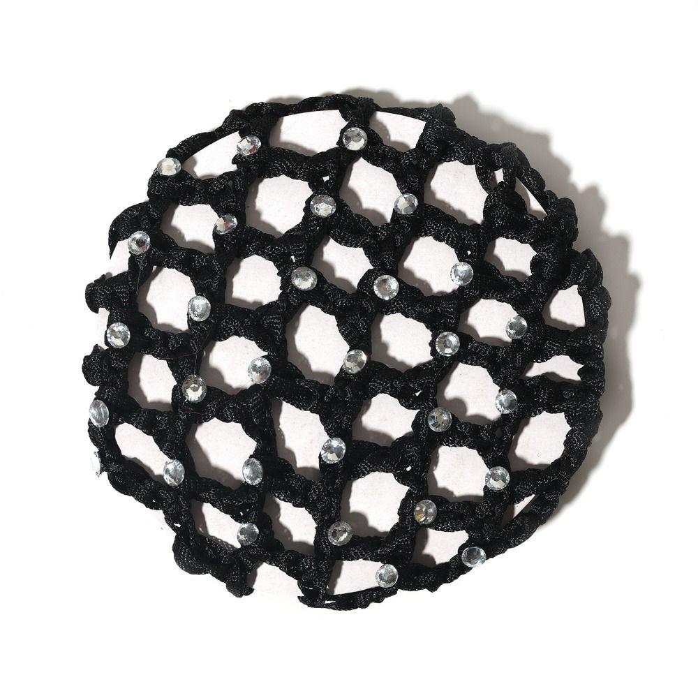 

Дышащая сетка для девочек, эластичная сетка для волос, резинки для волос, балетная сетка для волос, чехол для пучка, снуд для женщин чёрный