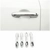 4PCS Car Outside Door Handle Cover Trim Chrome ABS For Toyota RAV4 2019-2024