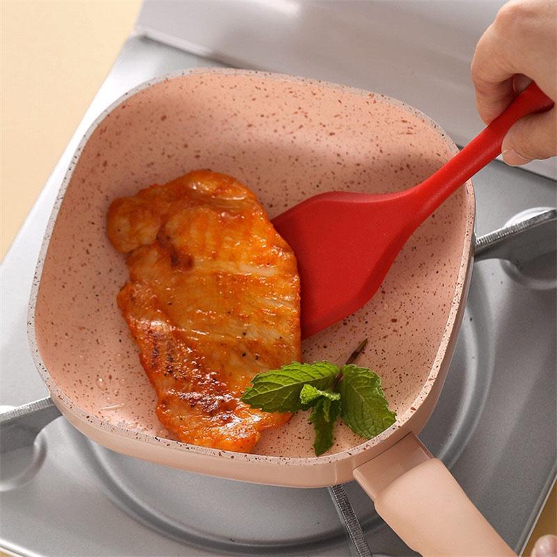 Silicone Cooking Leakage Spatula Heat Resistant Silicone Spatula Turner Scratch Flipper Kitchen Utensils for Eggs Burgers Crepes