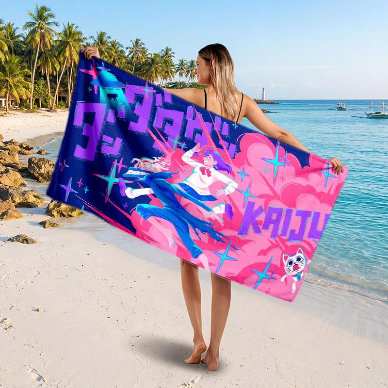 Large Beach TowelDandadan Soft Absorbent Towel Beach Bath Home Use