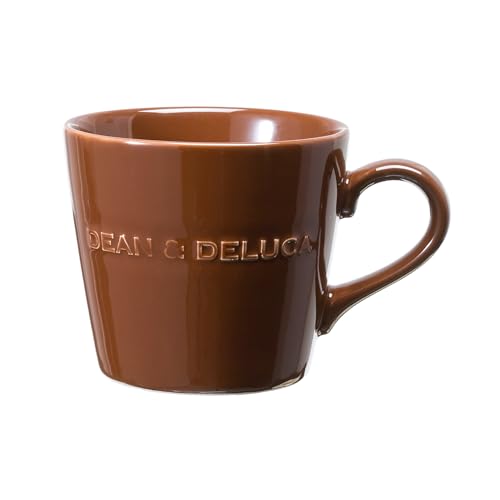 DEAN & DELUCA Morning Mug Set of 2 (Brown and Beige)