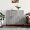 VidaXL Buffet Sonoma Grey 90x34x80 Cm Engineered Wood 828114
