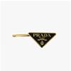 Prada 1if051 2ba6 F0632 Triangle Logo Hair Clip
